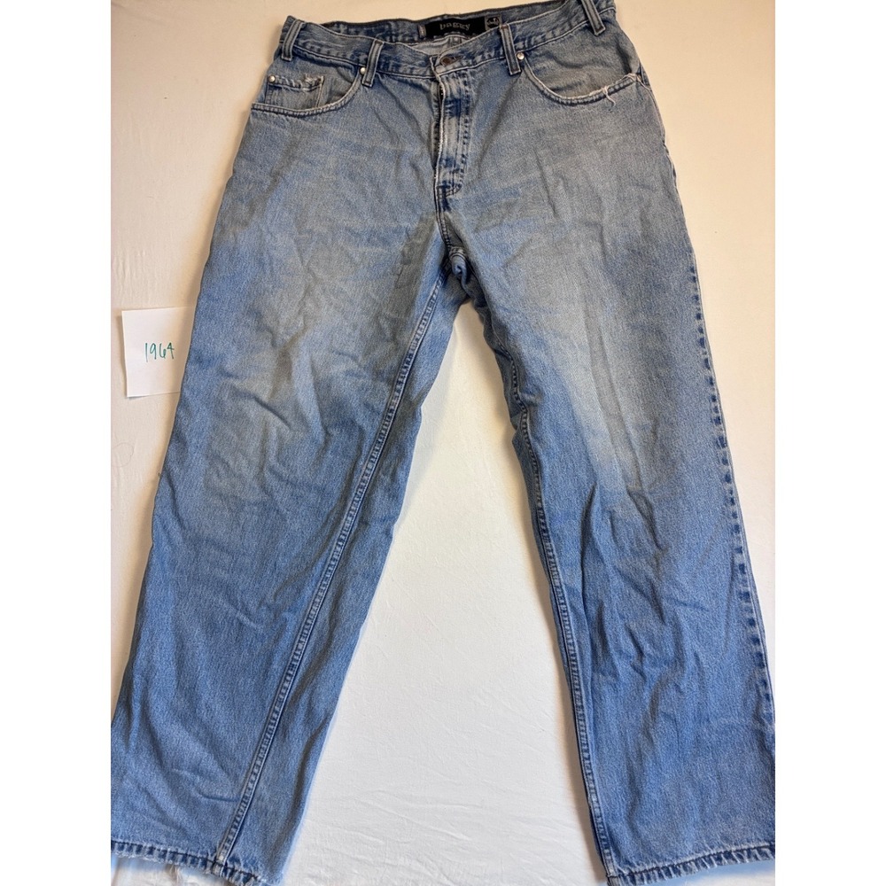 Vintage 1990 Levi's SilverTab Men's Baggy Jeans Light Wash Blue 36x32 Wide Leg